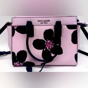 Pink Navy Floral Kate Spade Crossbody Purse 👛